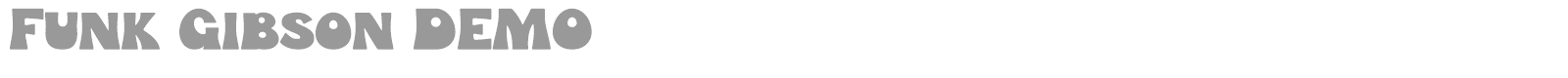 Funk Gibson font preview